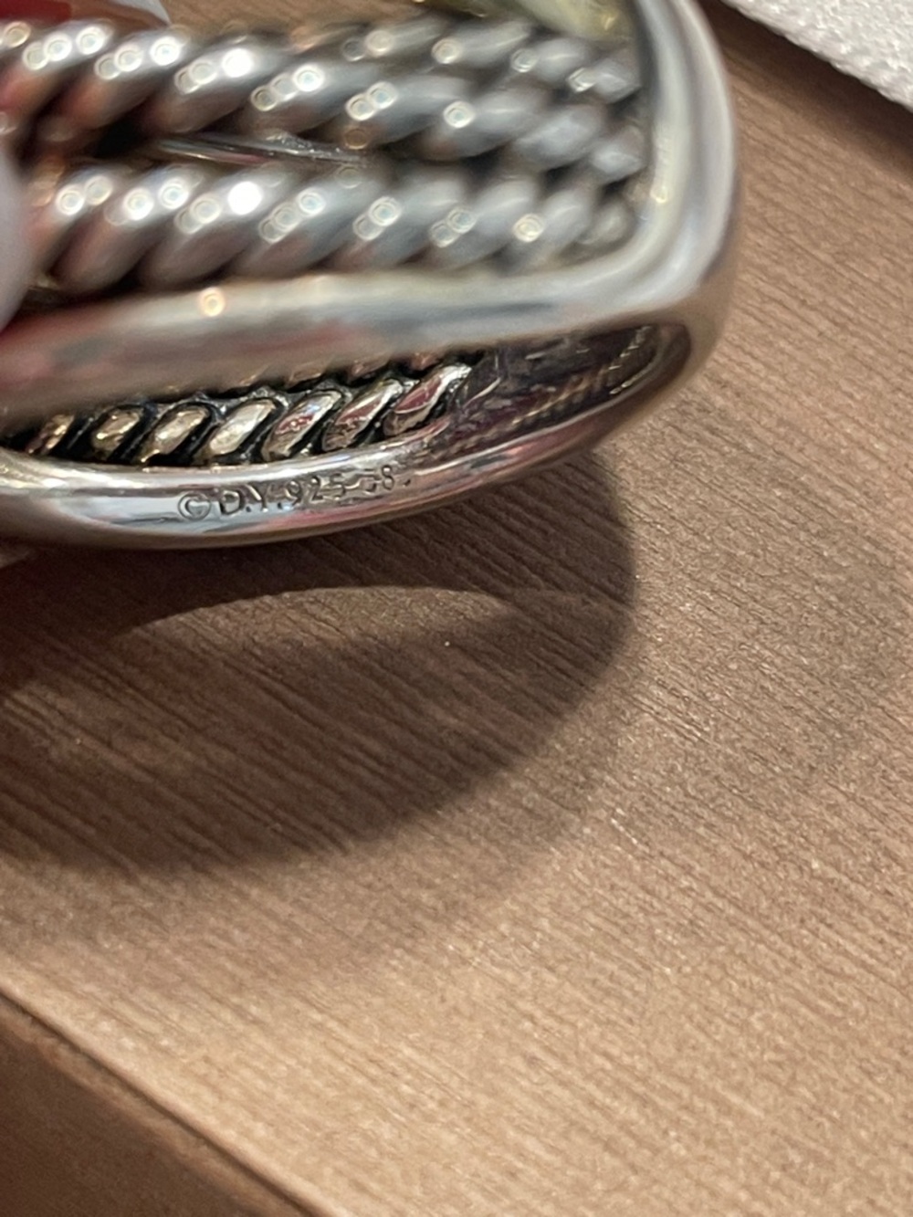 David Yurman CROSSOVER RING
Sterling Silver with 14K Yellow Gold, 14.7mm - Picture 8 of 9